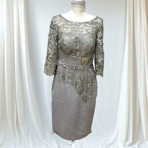 Elegant Lace Overlay Dress